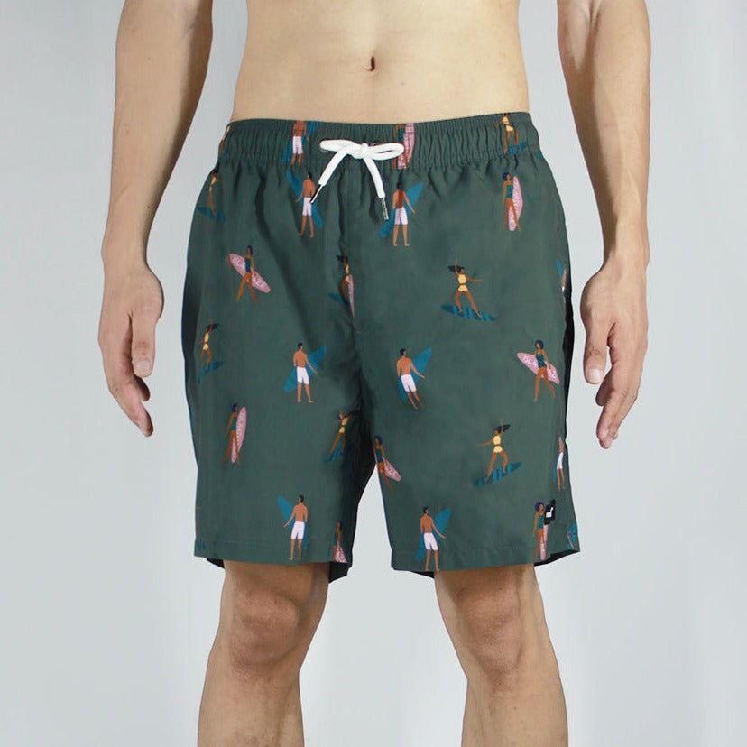 Men's 6'' Stretch Printed Volley Hawaii Swim Trunks-Sun baked sold by IslandHaze product image thumbnail 5