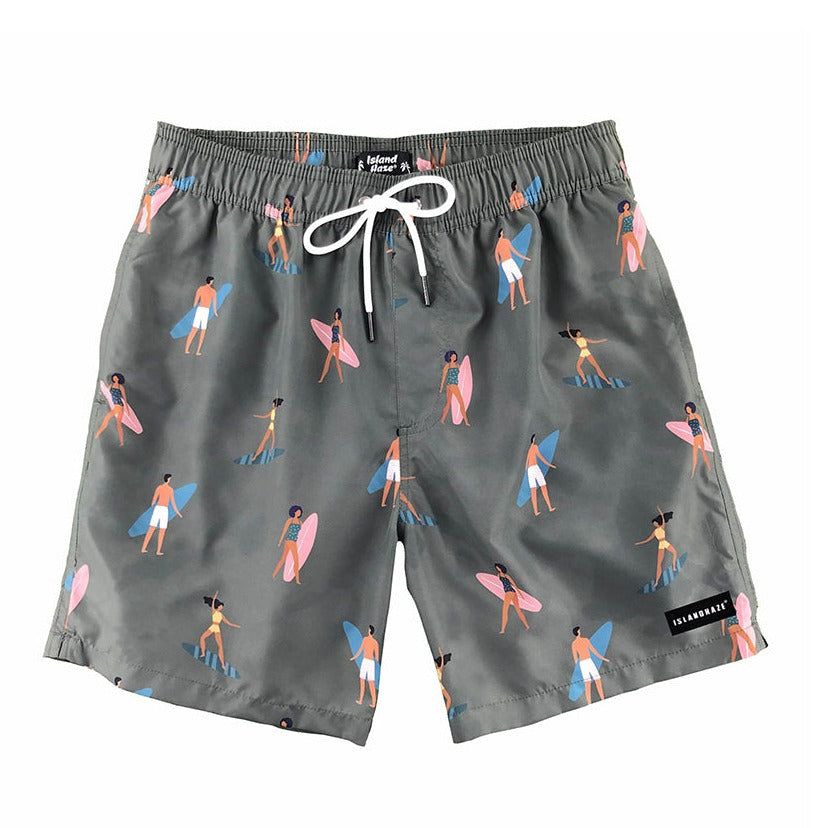 Men's 6'' Stretch Printed Volley Hawaii Swim Trunks-Sun baked sold by IslandHaze