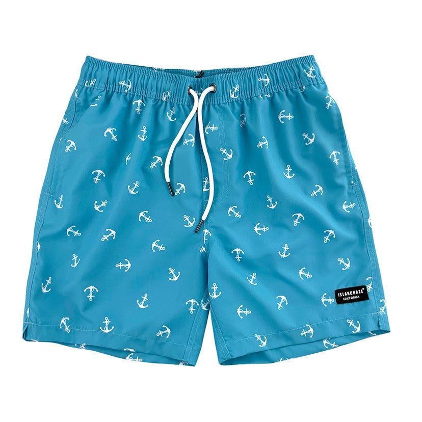 Men's 6'' Volley Lined Swim Trunks-Anchor sold by IslandHaze