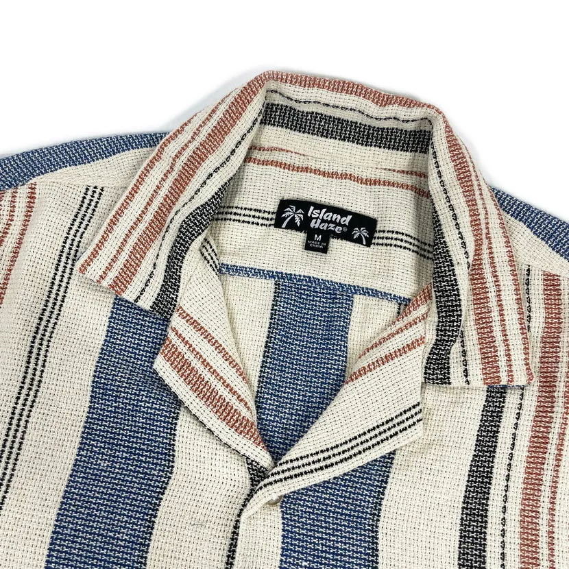 Men's Textured Stripe S/S Woven Shirts (MS724711) sold by IslandHaze product image thumbnail 2