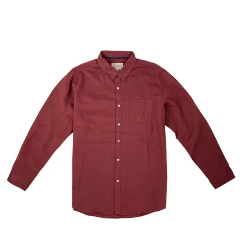 Hawaii Men's Woven Shirts - Burgundy sold by IslandHaze