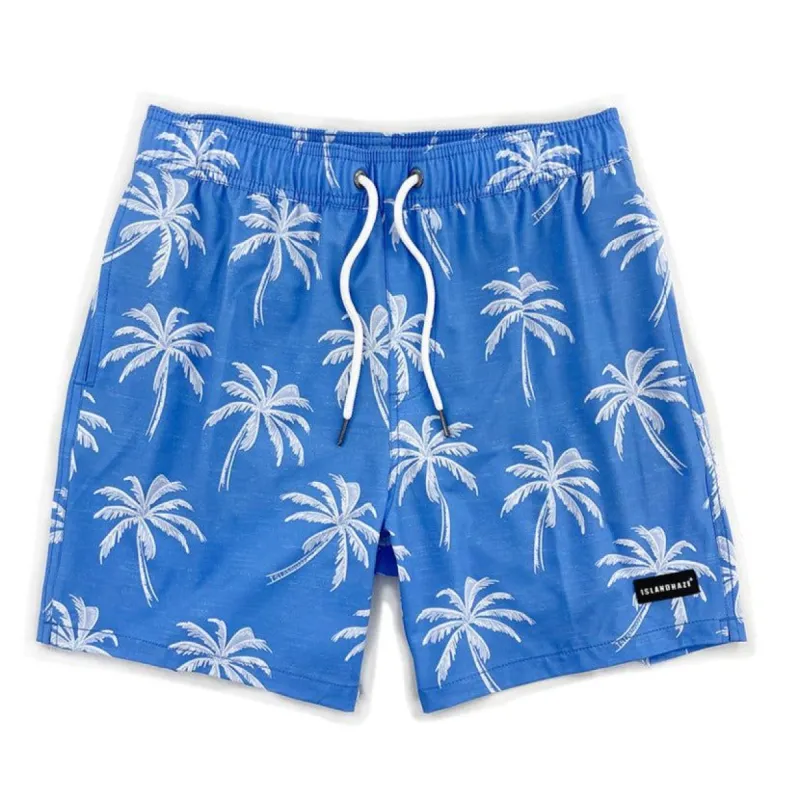 Men's 6'' Stretch Printed Volley Hawaii Swim Trunks-PALMLAZA sold by IslandHaze