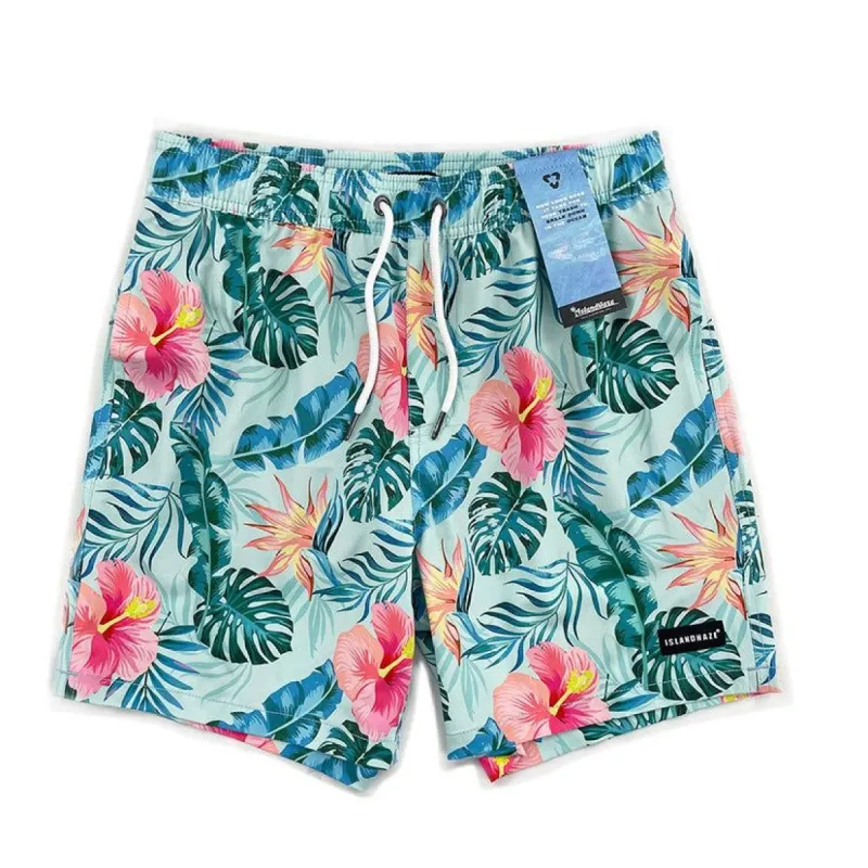 Men's 6'' Stretch Volley Swim Shorts with 4 way stretch-SAMOA (Recycled fabric) sold by IslandHaze