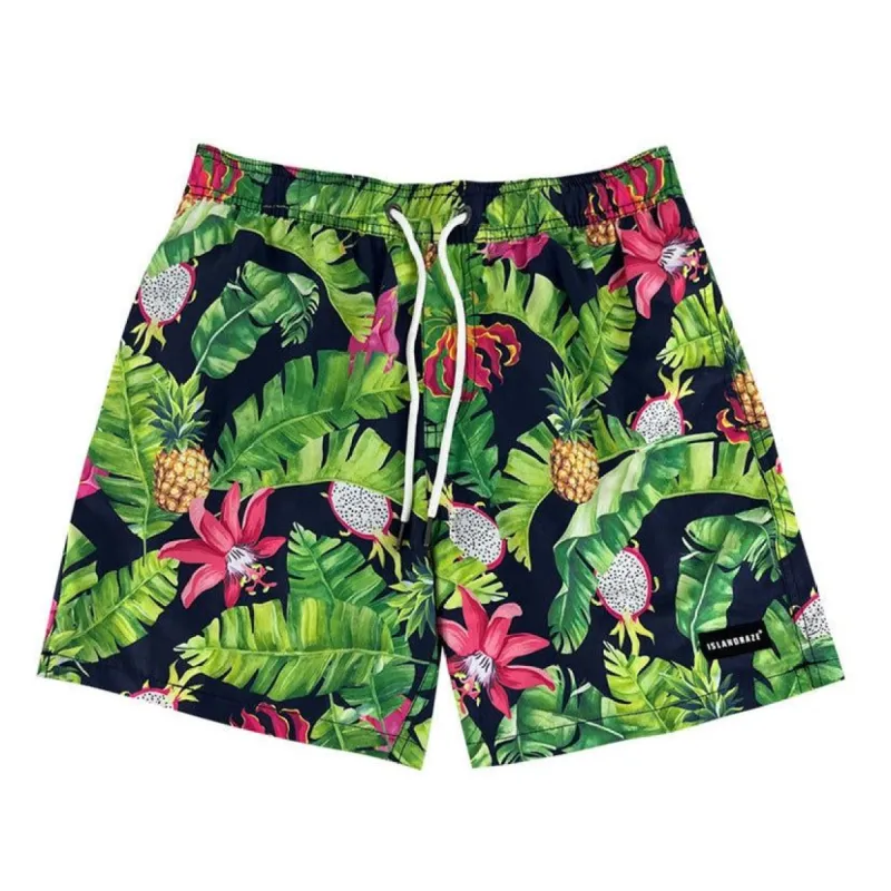 Men's 6'' volley swim shorts-Lost garden sold by IslandHaze