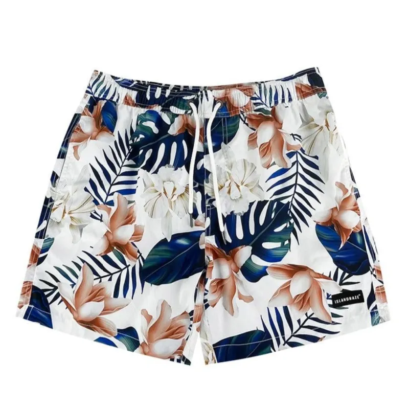 Men's 6'' Stretch Volley Swim Shorts-Flowernest sold by IslandHaze