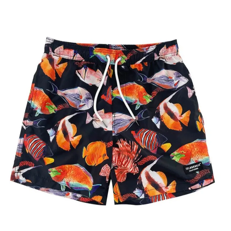 Men's 6'' Stretch Volley Swim Shorts-Aquarium sold by IslandHaze