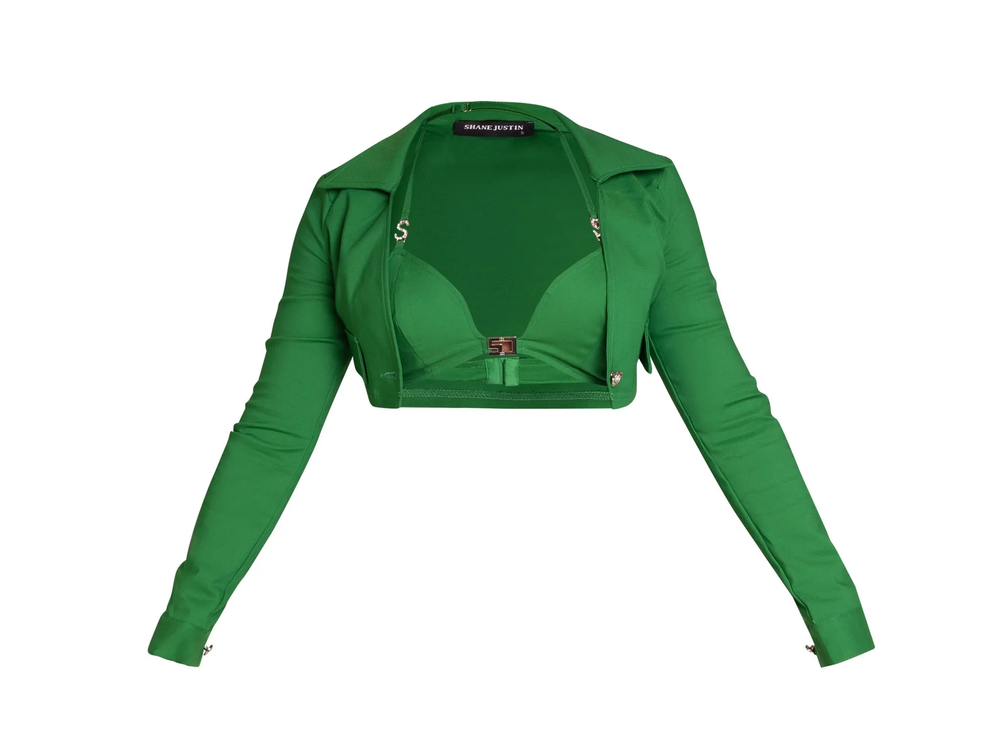 No Games Green Bra sold by Shane Justin product image thumbnail 3