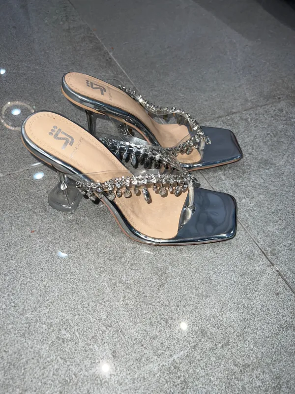 chandelier heel sandal sold by Shane Justin