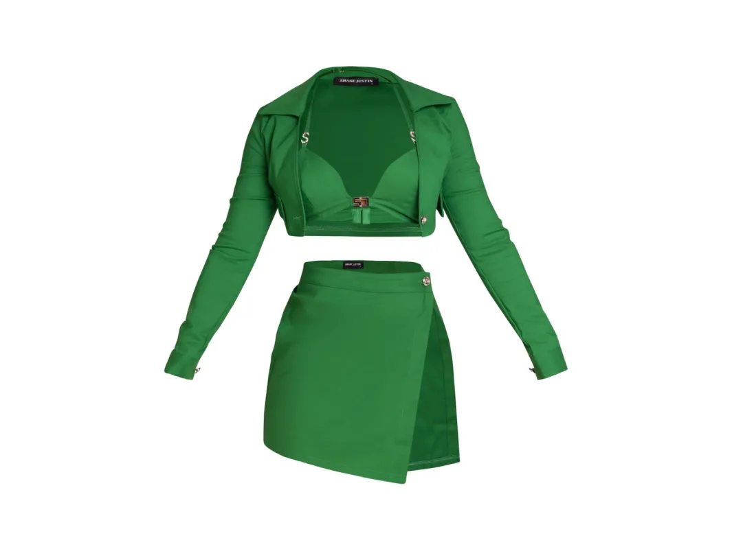 No Games Green Skirt sold by Shane Justin