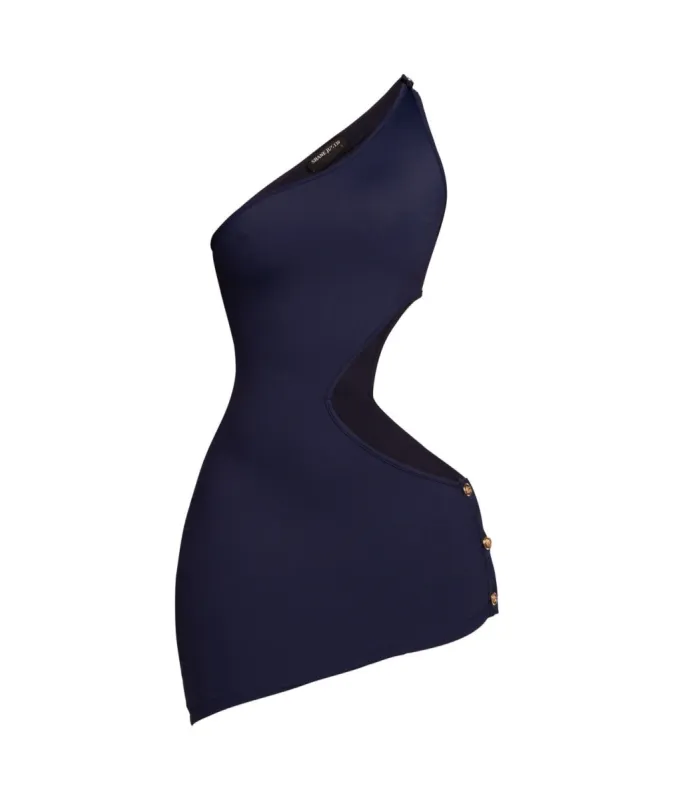 Cold Shoulder Dress Navy sold by Shane Justin