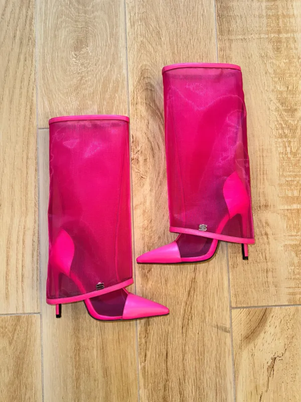 Mesh Boot Pink /Size Up 1-2 sizes sold by Shane Justin