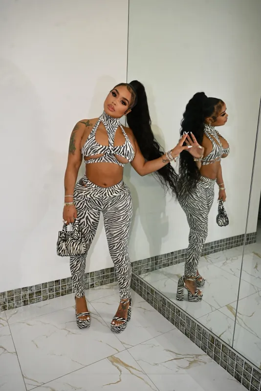 Wild Out Zebra Top sold by Shane Justin