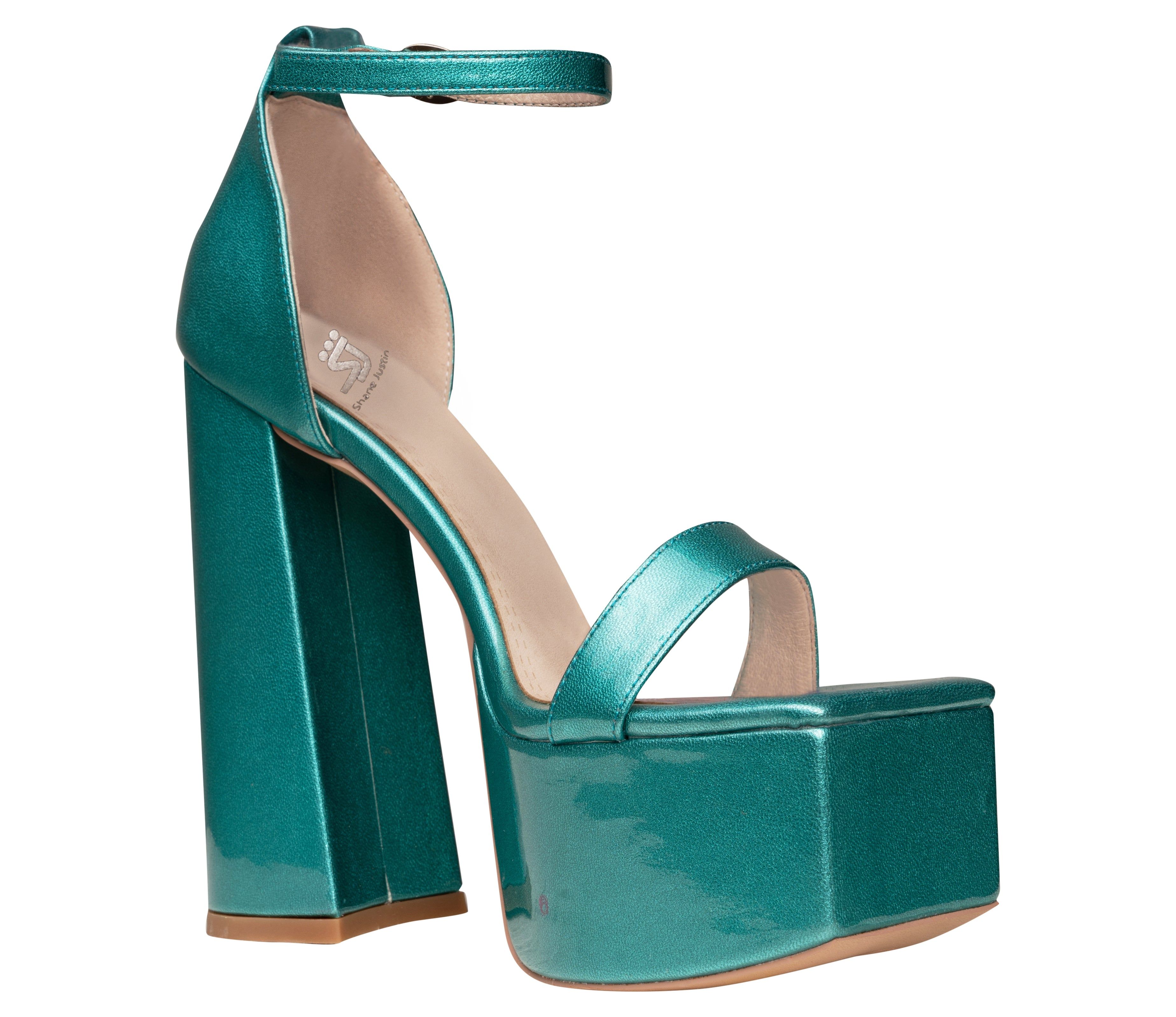 Sugar Block Platforms Teal sold by Shane Justin product image thumbnail 2