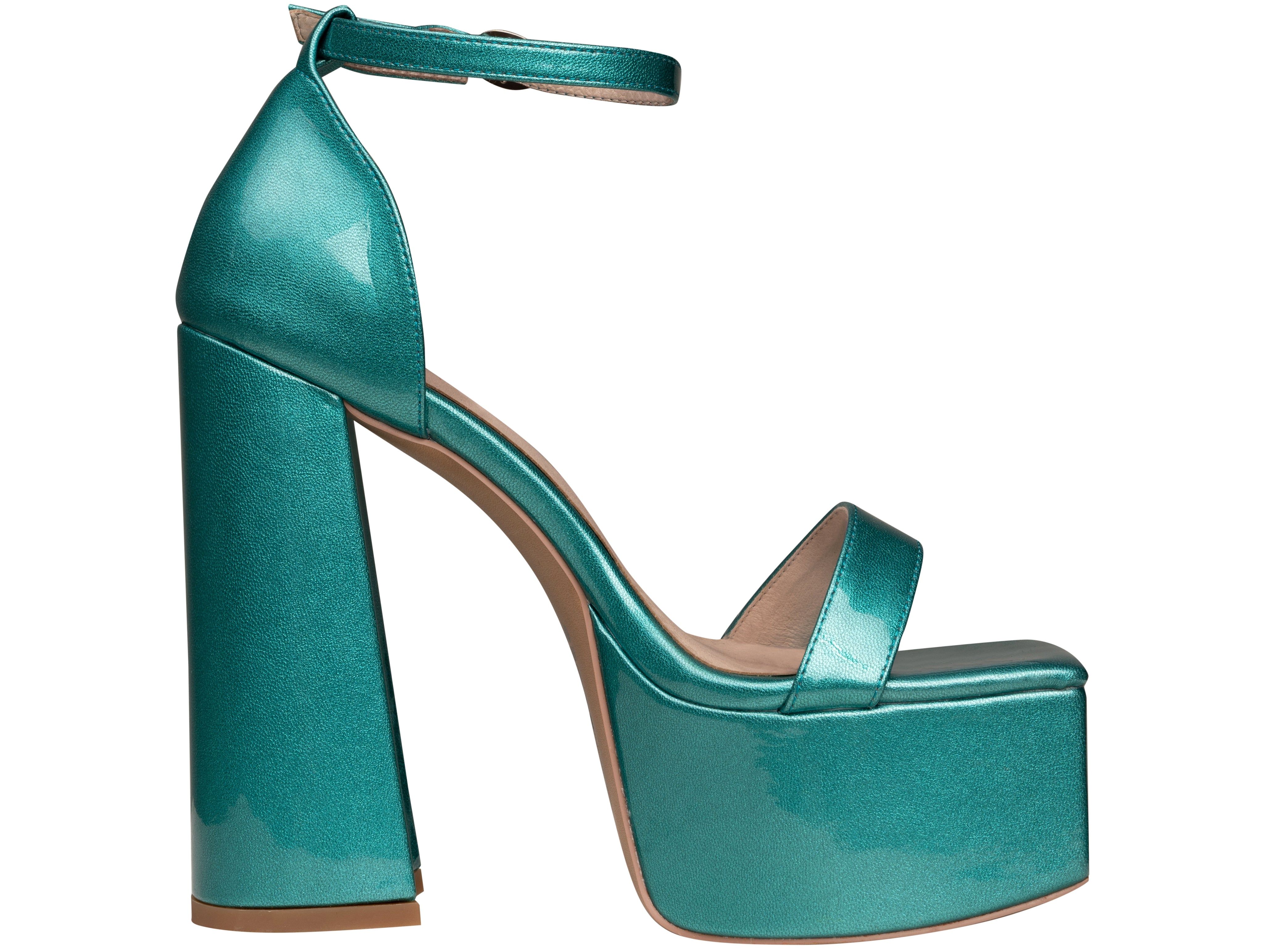 Sugar Block Platforms Teal sold by Shane Justin