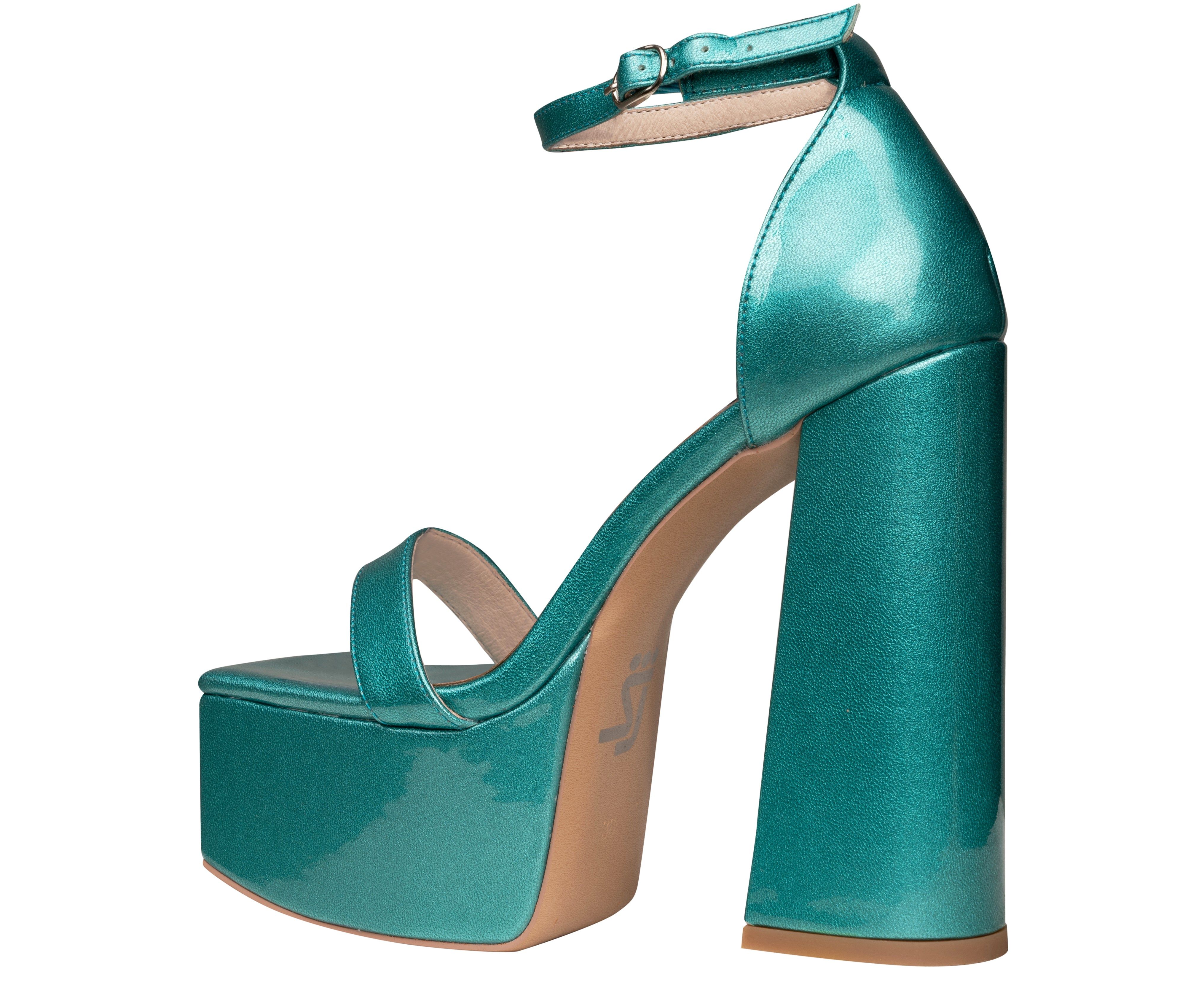 Sugar Block Platforms Teal sold by Shane Justin product image thumbnail 3