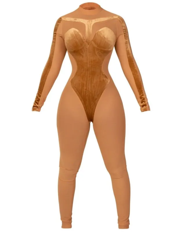 Crown Me Jumpsuit Gold sold by Shane Justin