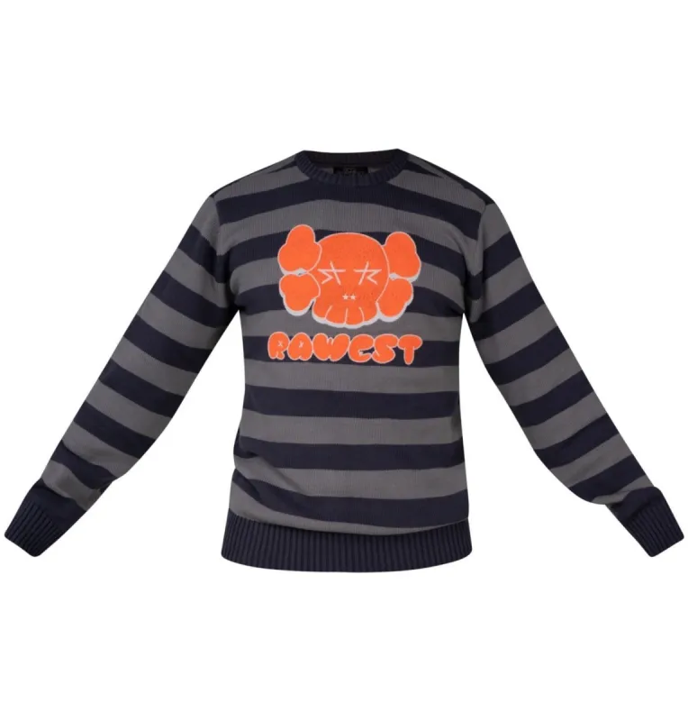 Rawest Skull Sweater Grey sold by Shane Justin