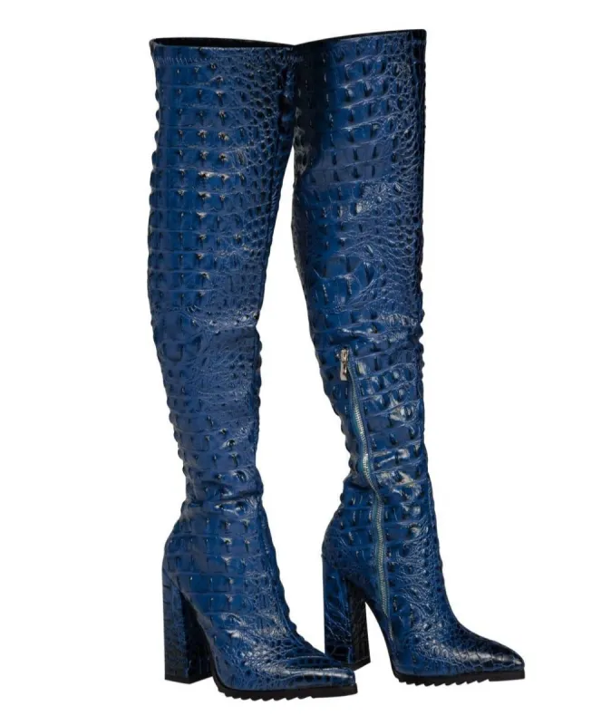 Reptile Boots Blue sold by Shane Justin