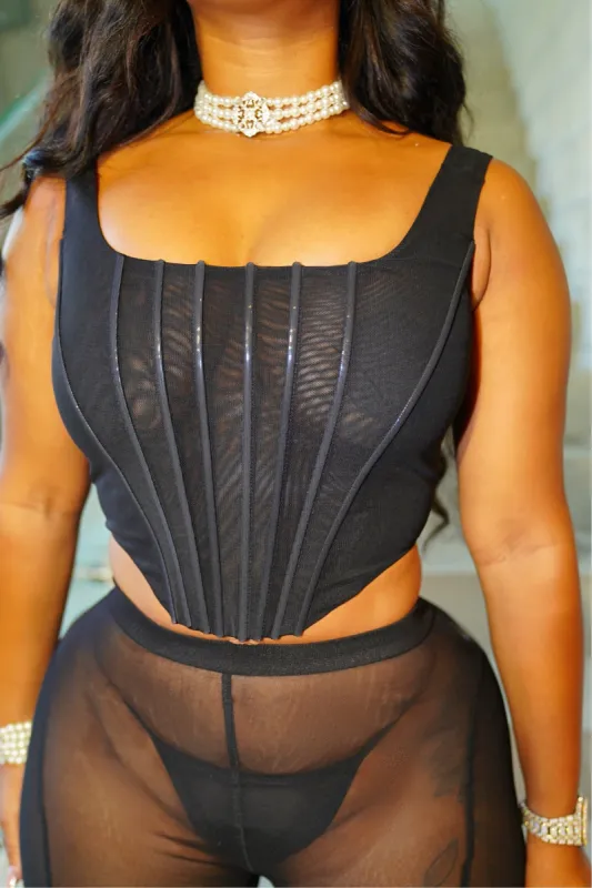 Tea Cup Corset Black sold by Shane Justin