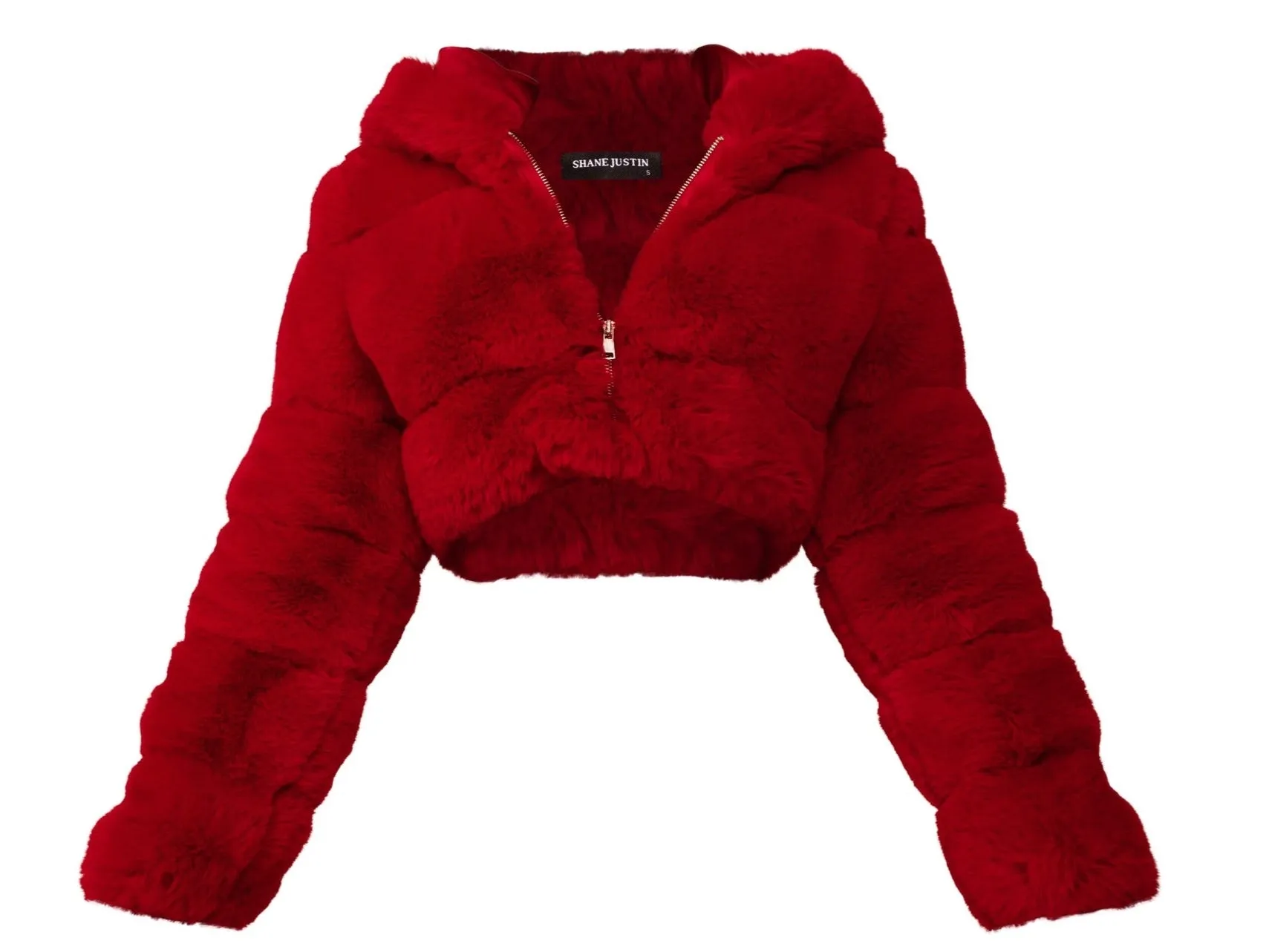 Rich Bish Cropped Fur Red sold by Shane Justin