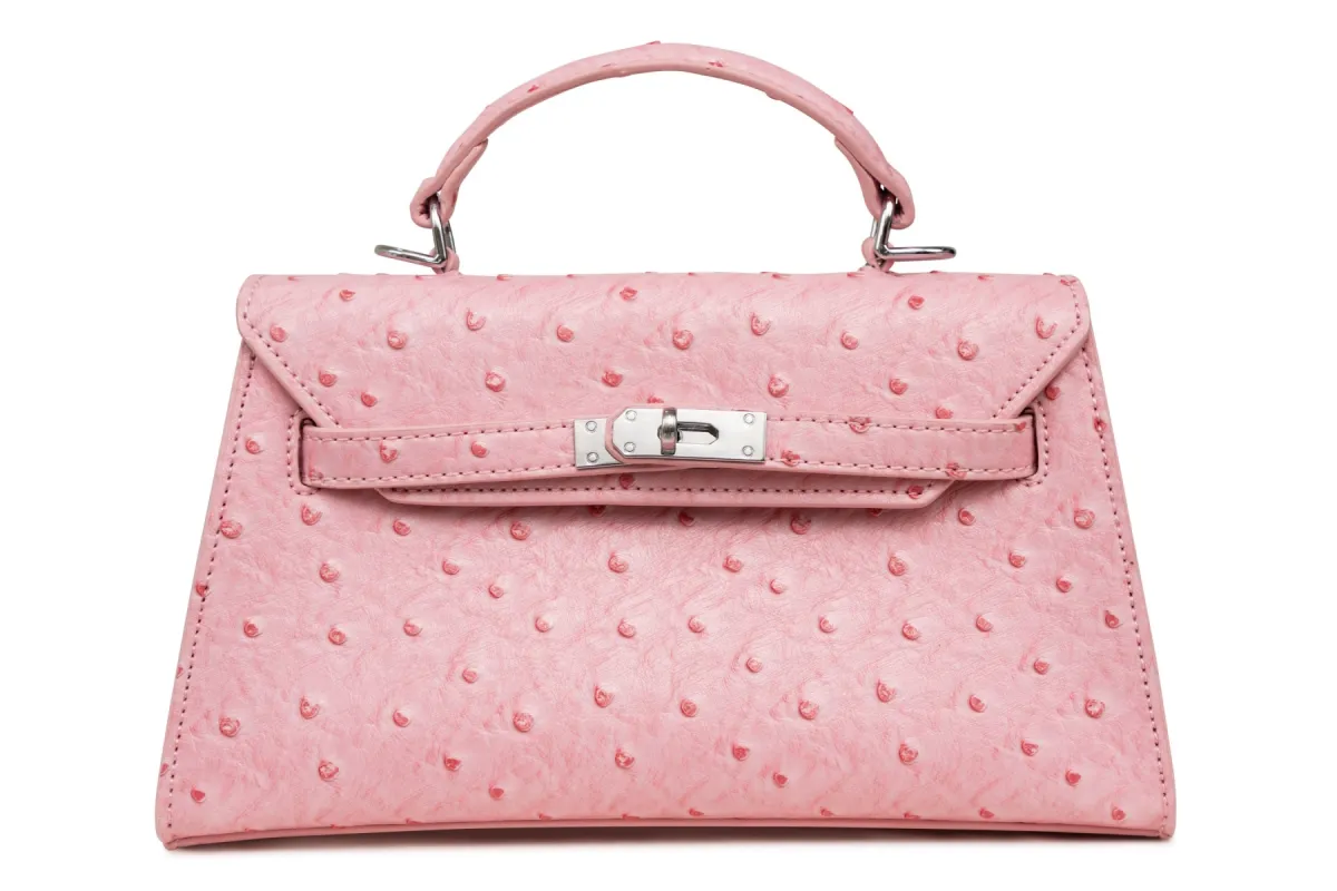 Ostrich Opulence Purse Pink sold by Shane Justin