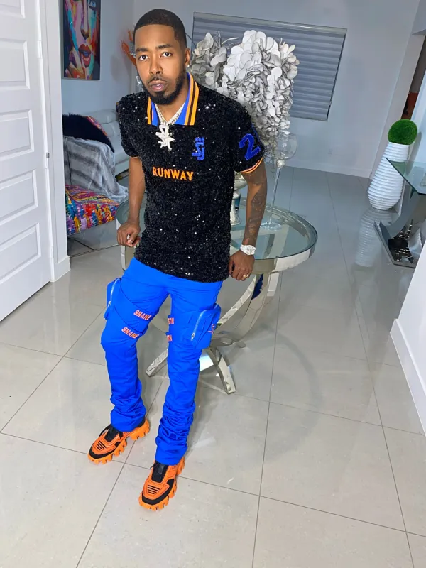 Stacked Construction Denim Blue sold by Shane Justin