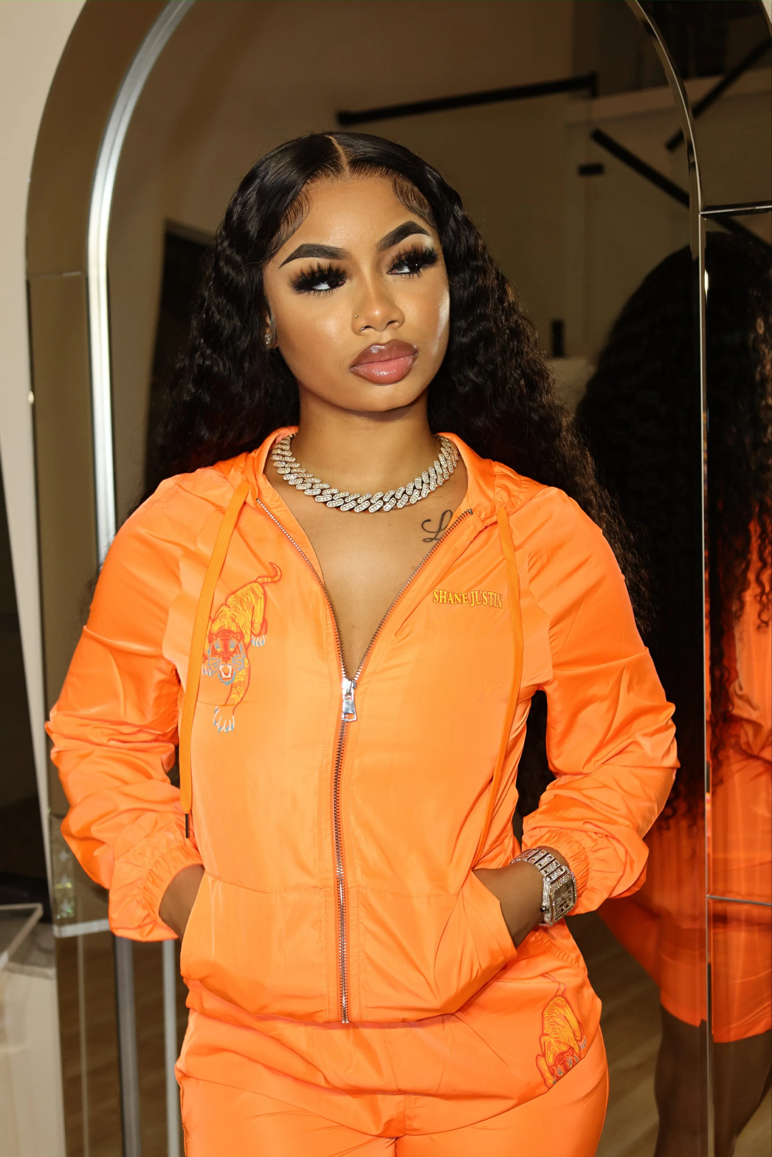 Eye of the Tiger Jacket Orange sold by Shane Justin