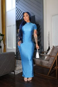 Silhouette Maxi Dress Blue sold by Shane Justin