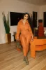 Rex Puffer Jumpsuit Brown sold by Shane Justin