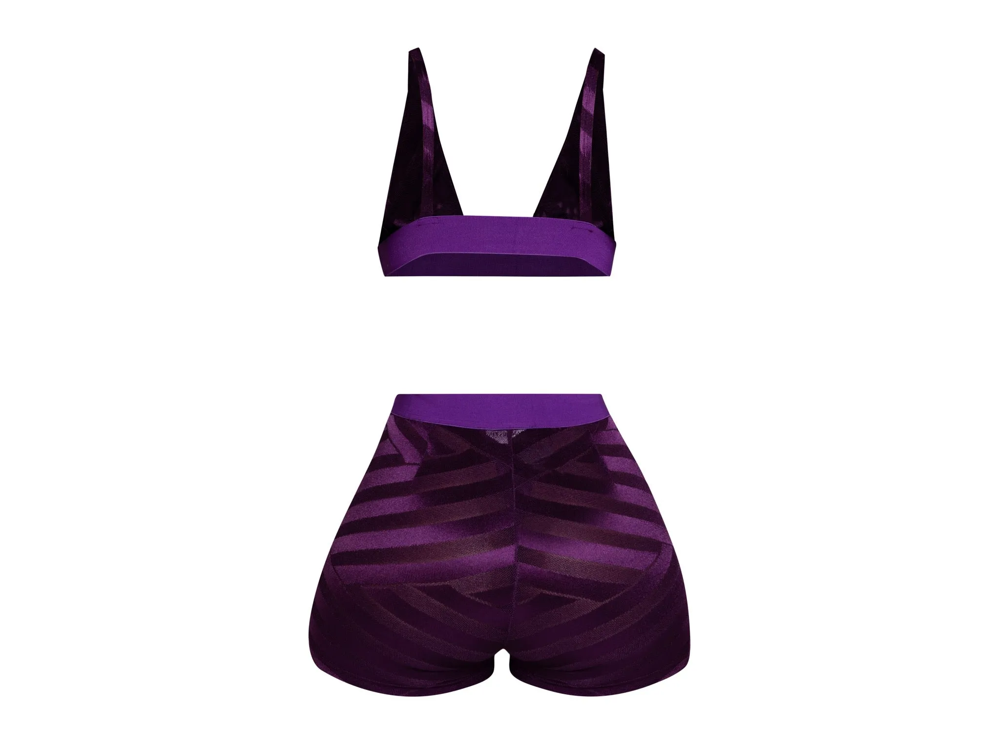 Miss Thang Purple Mesh Bra and Panties sold by Shane Justin product image thumbnail 4