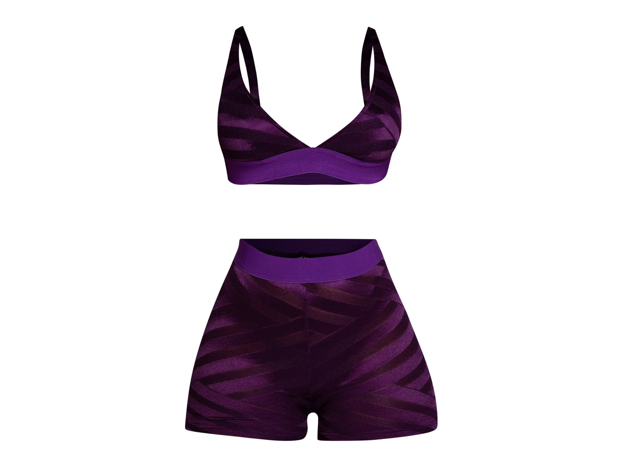 Miss Thang Purple Mesh Bra and Panties sold by Shane Justin product image thumbnail 3