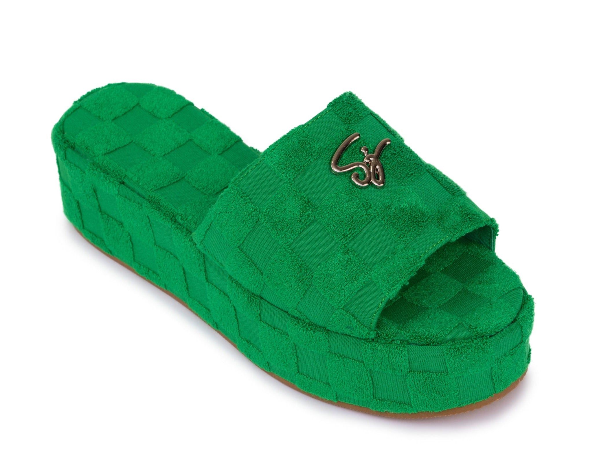 Towelette Platform Slides Green sold by Shane Justin