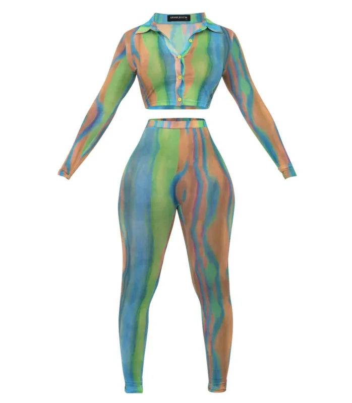 Water Color Blue Pants sold by Shane Justin