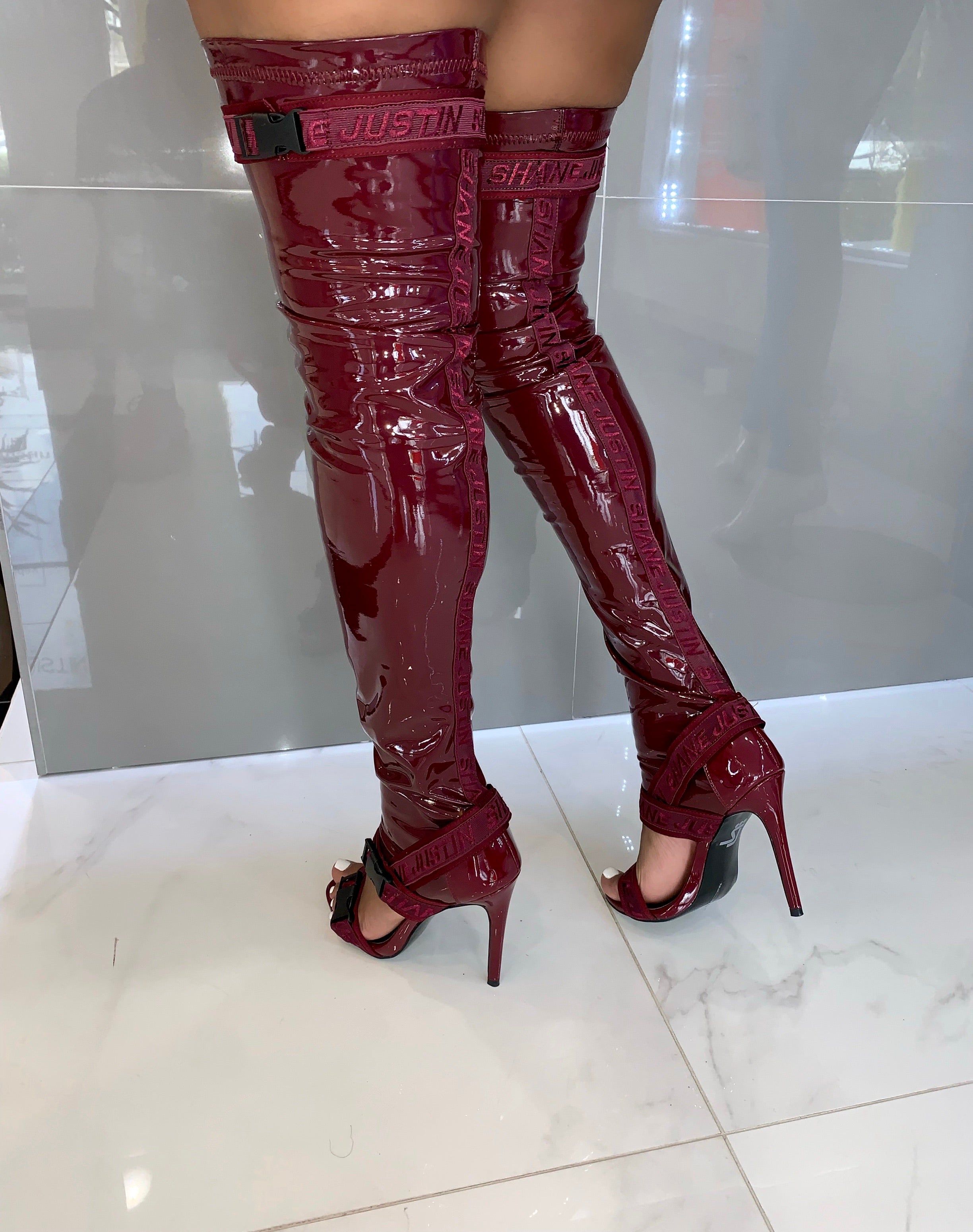 Gladiator Heels Burgundy sold by Shane Justin product image thumbnail 3