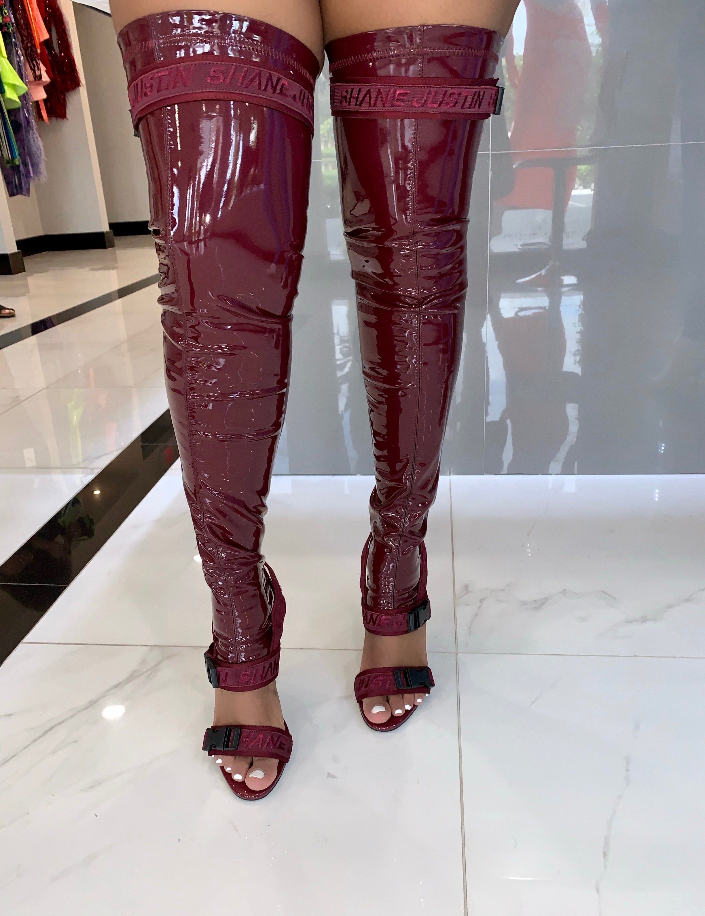 Gladiator Heels Burgundy sold by Shane Justin product image thumbnail 2