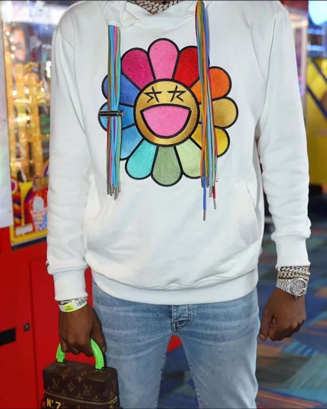 Raw Flower Hoodie White sold by Shane Justin