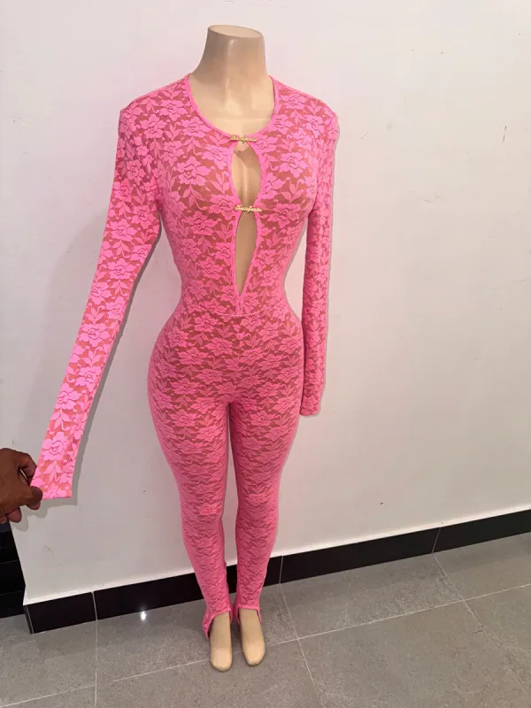 Pink Lace 1 of 1 Jumpsuit sold by Shane Justin
