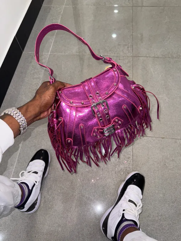 Metal fringe pink Purse 1 of 1 sold by Shane Justin