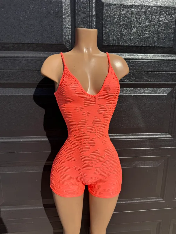 Flex Romper Orange sold by Shane Justin