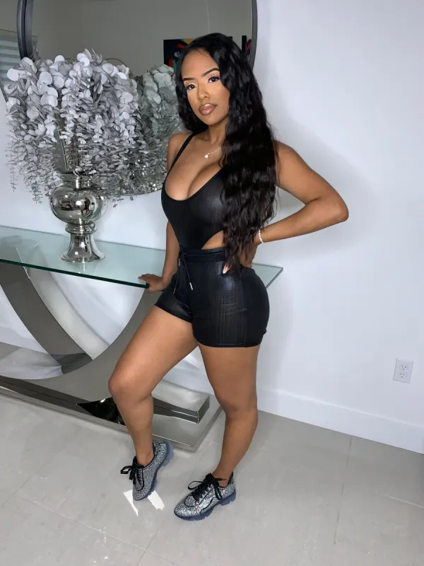 Chrome Black Bodysuit sold by Shane Justin