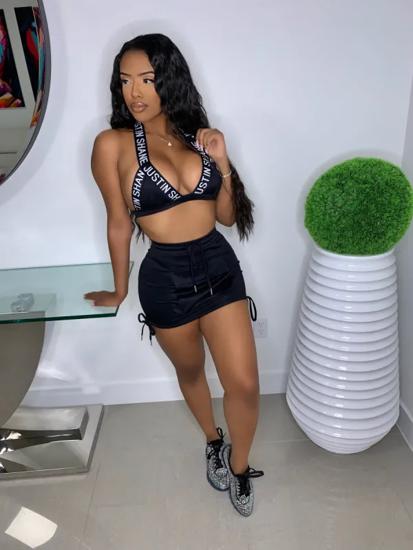 Color Pop Bra Top Black sold by Shane Justin