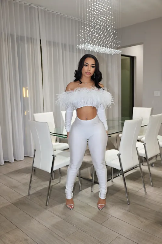 Pin Me Up Jumpsuit White sold by Shane Justin