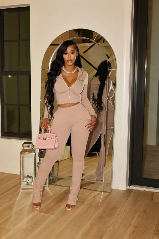 Lover Girl Tracksuit Nude Pink made by Shane Justin