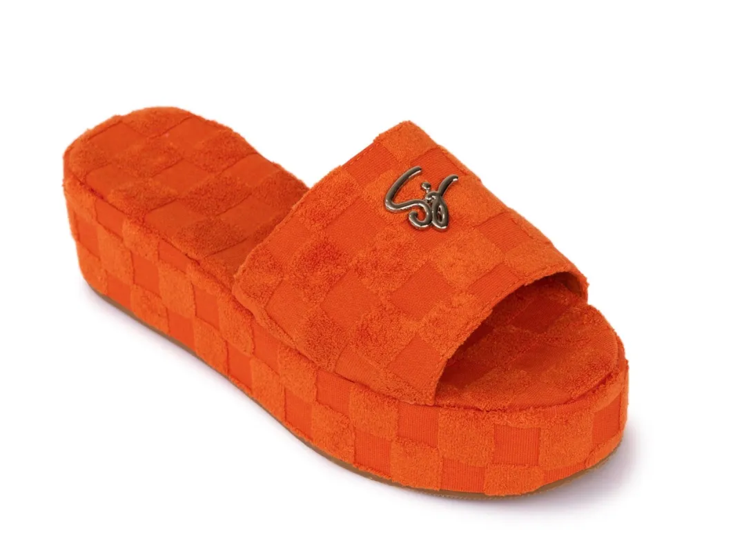 Towelette Platform Slides Orange sold by Shane Justin