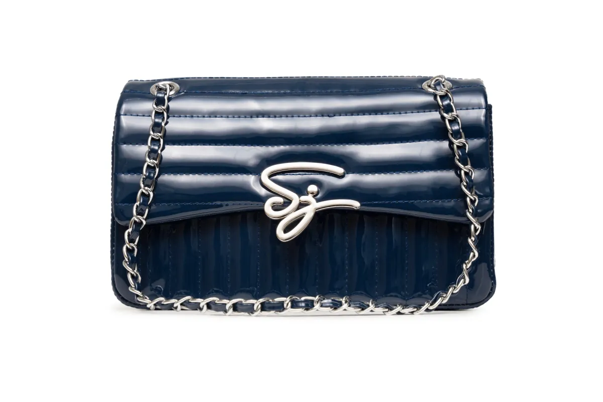 SJ Puff Purse Navy Blue sold by Shane Justin