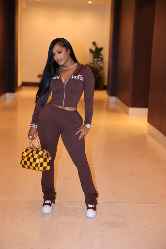 Lover Girl Tracksuit Brown made by Shane Justin