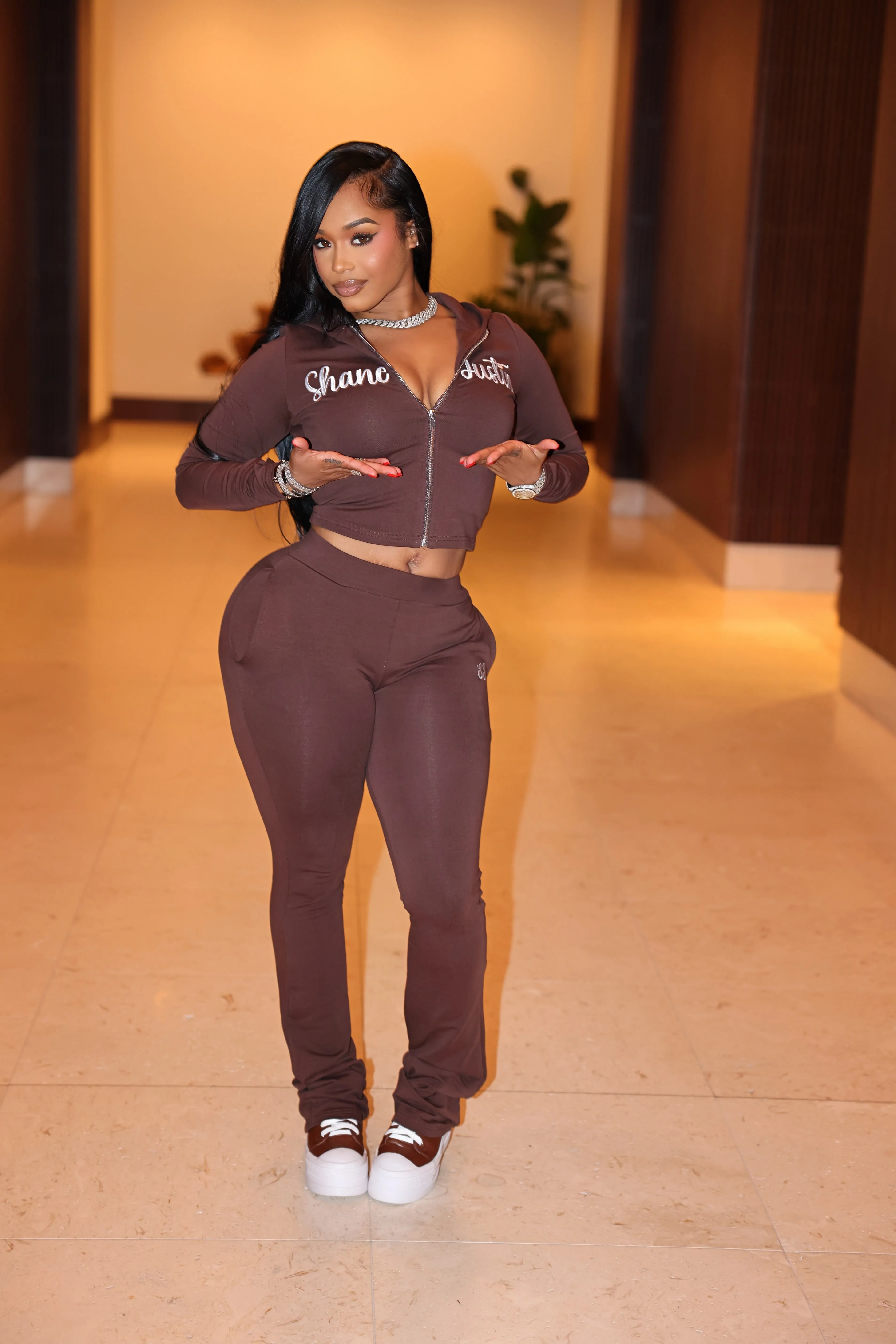 Lover Girl Tracksuit Brown sold by Shane Justin product image thumbnail 2