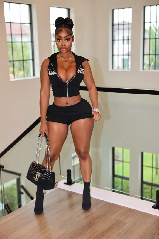 Love Shane Short Set Black made by Shane Justin