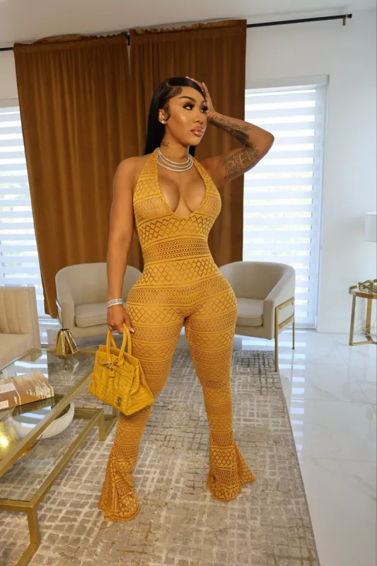 Honey Dew Jumpsuit Yellow sold by Shane Justin