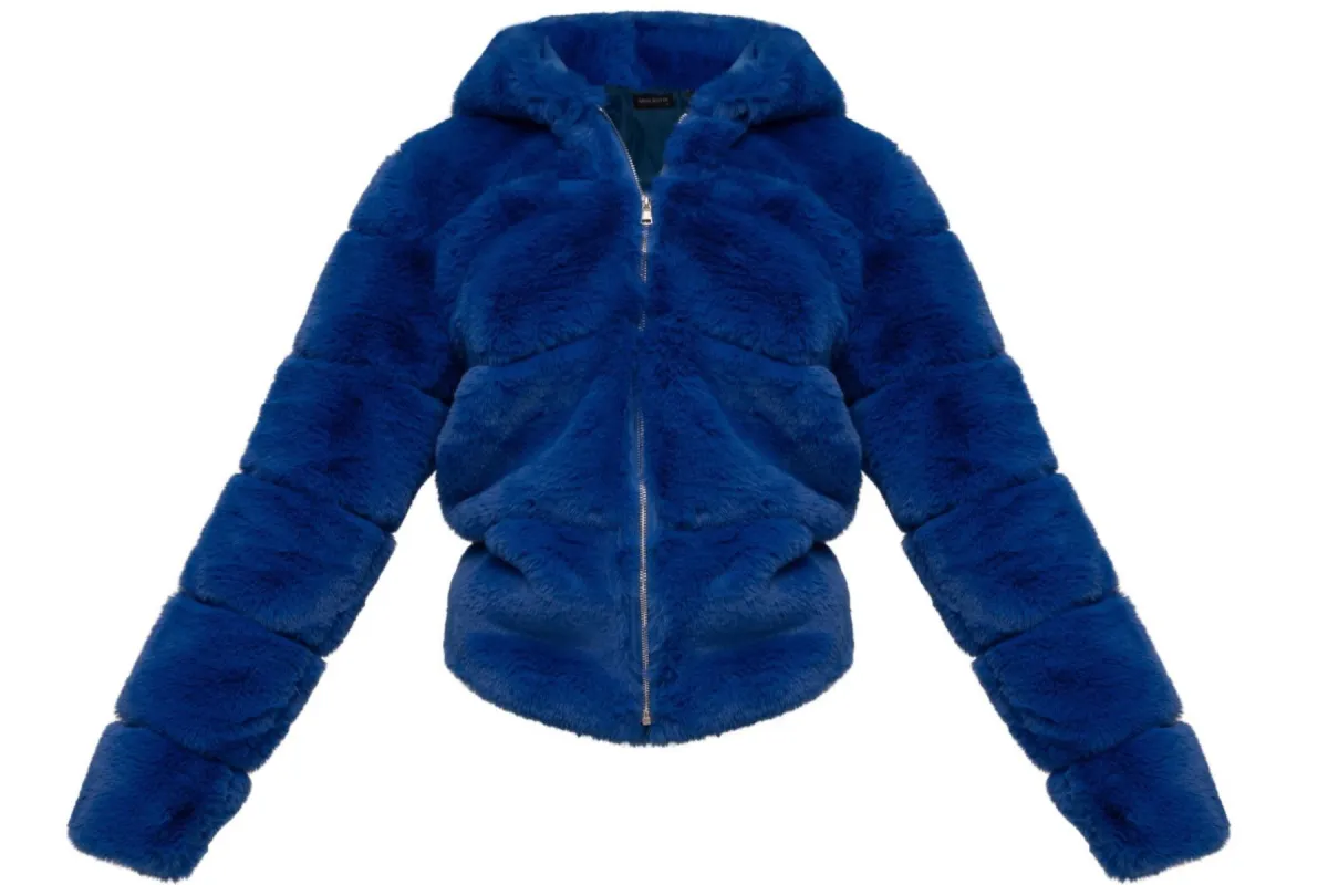 Unisex Fur Coat Blue sold by Shane Justin
